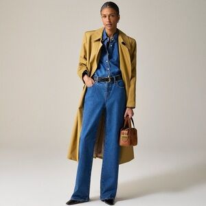 NEW J. Crew lower-rise full-length slim-wide jean 30